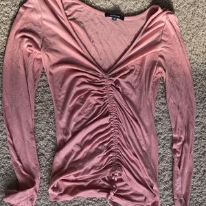 Fitted long sleeve top